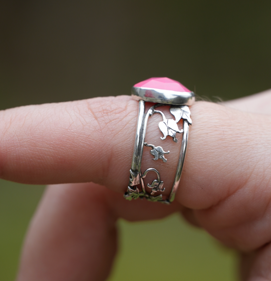 Opal Bleeding Heart Ring | Size 6