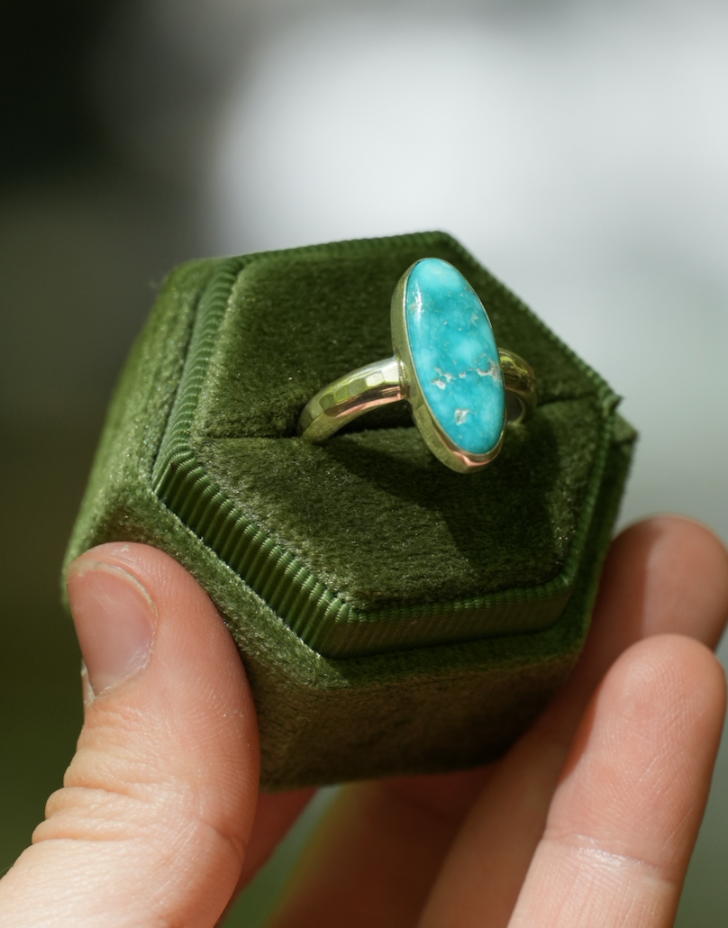 Turquoise River Ring | Size 7.5