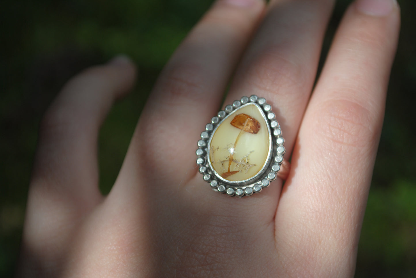 Silver Mushroom Ring