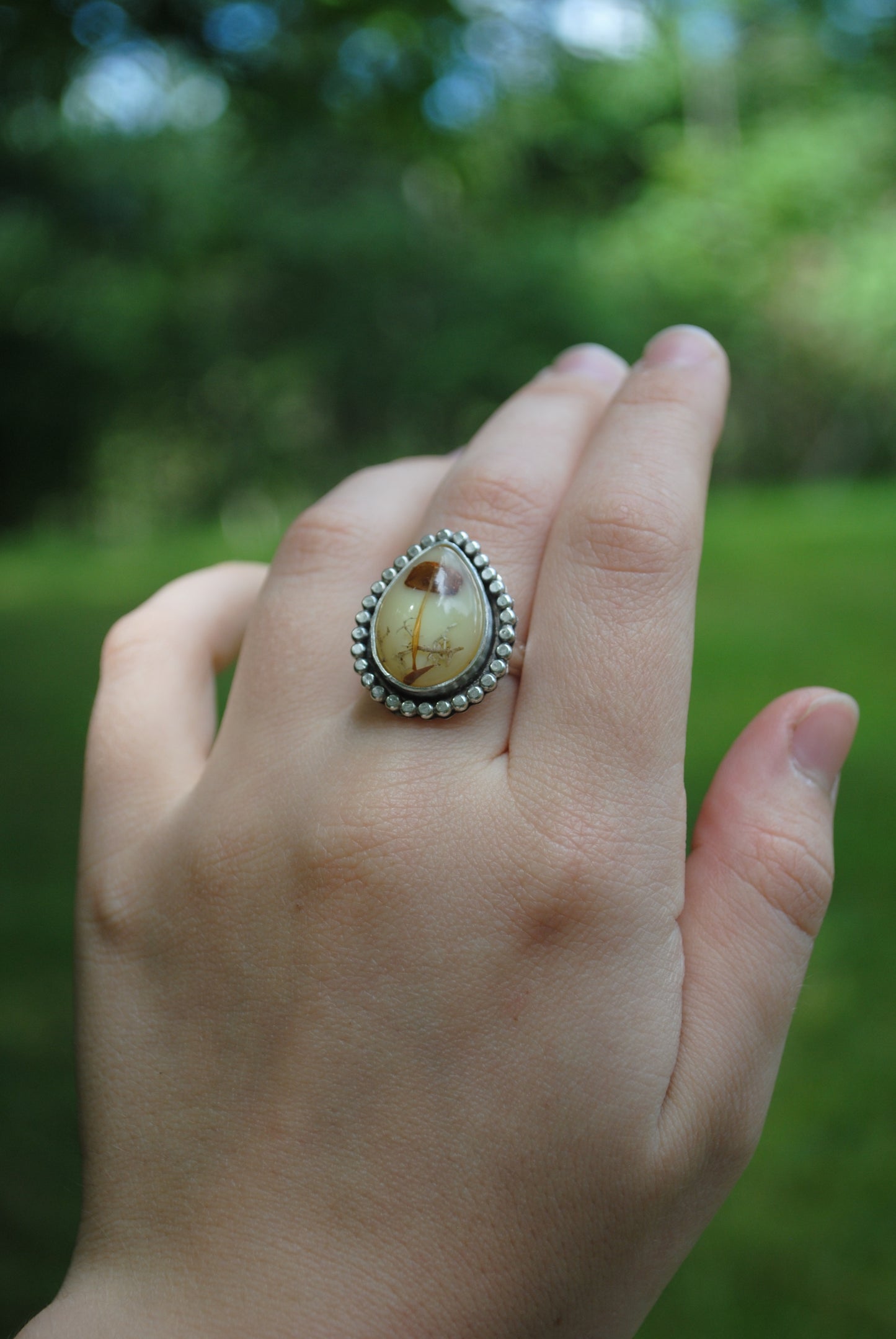 Silver Mushroom Ring