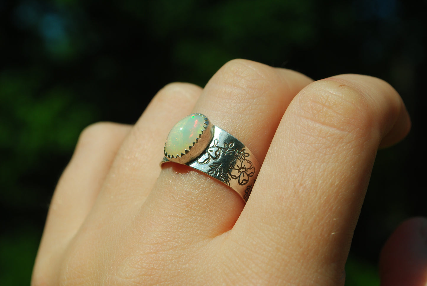 Blooming Opal Ring