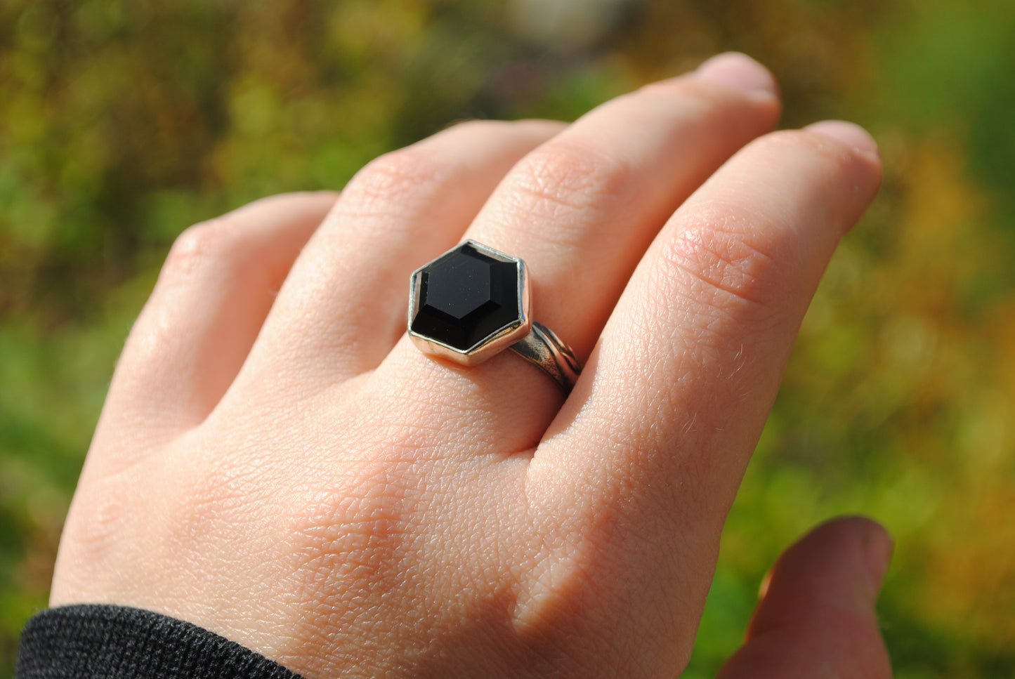 Obsidian Protection Ring