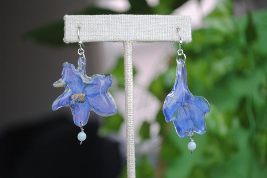 Pressed Bluebell Earrings