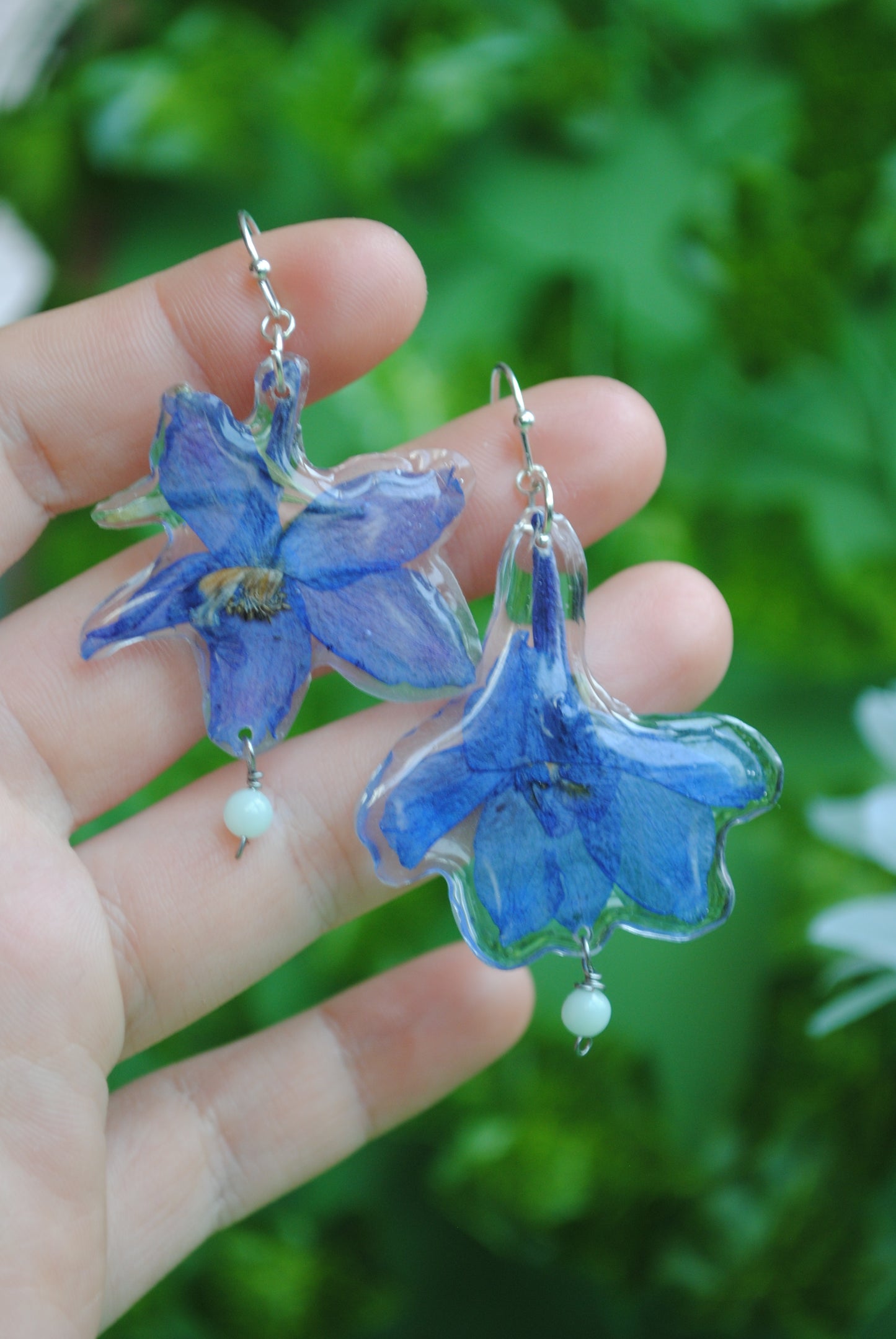 Pressed Bluebell Earrings