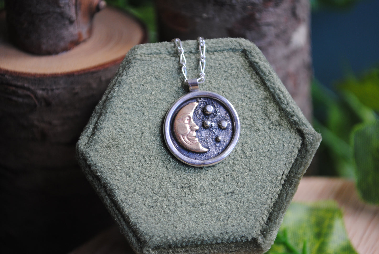 Moon Face Pendant