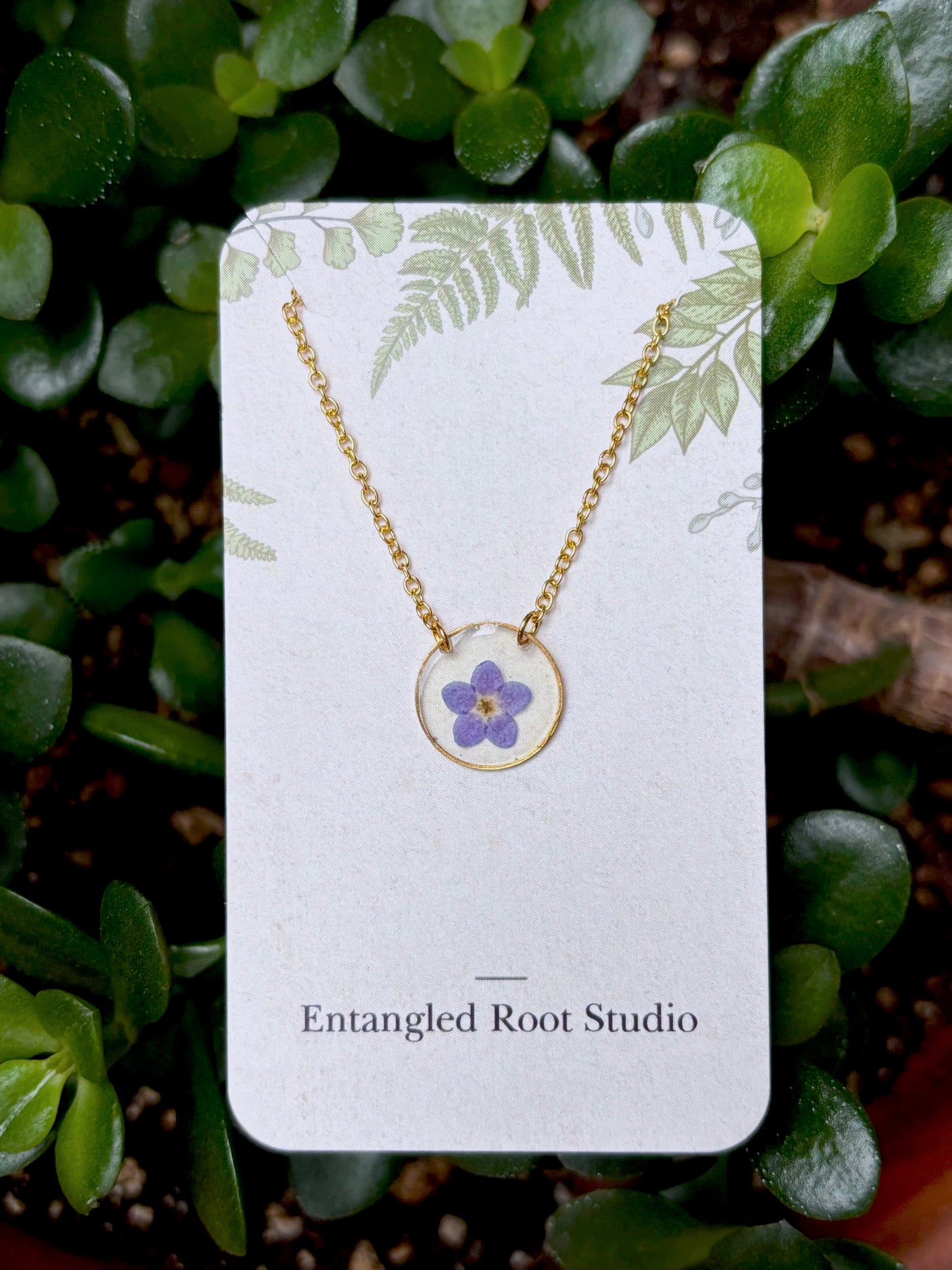 Forget Me Not Resin Necklaces | MTO