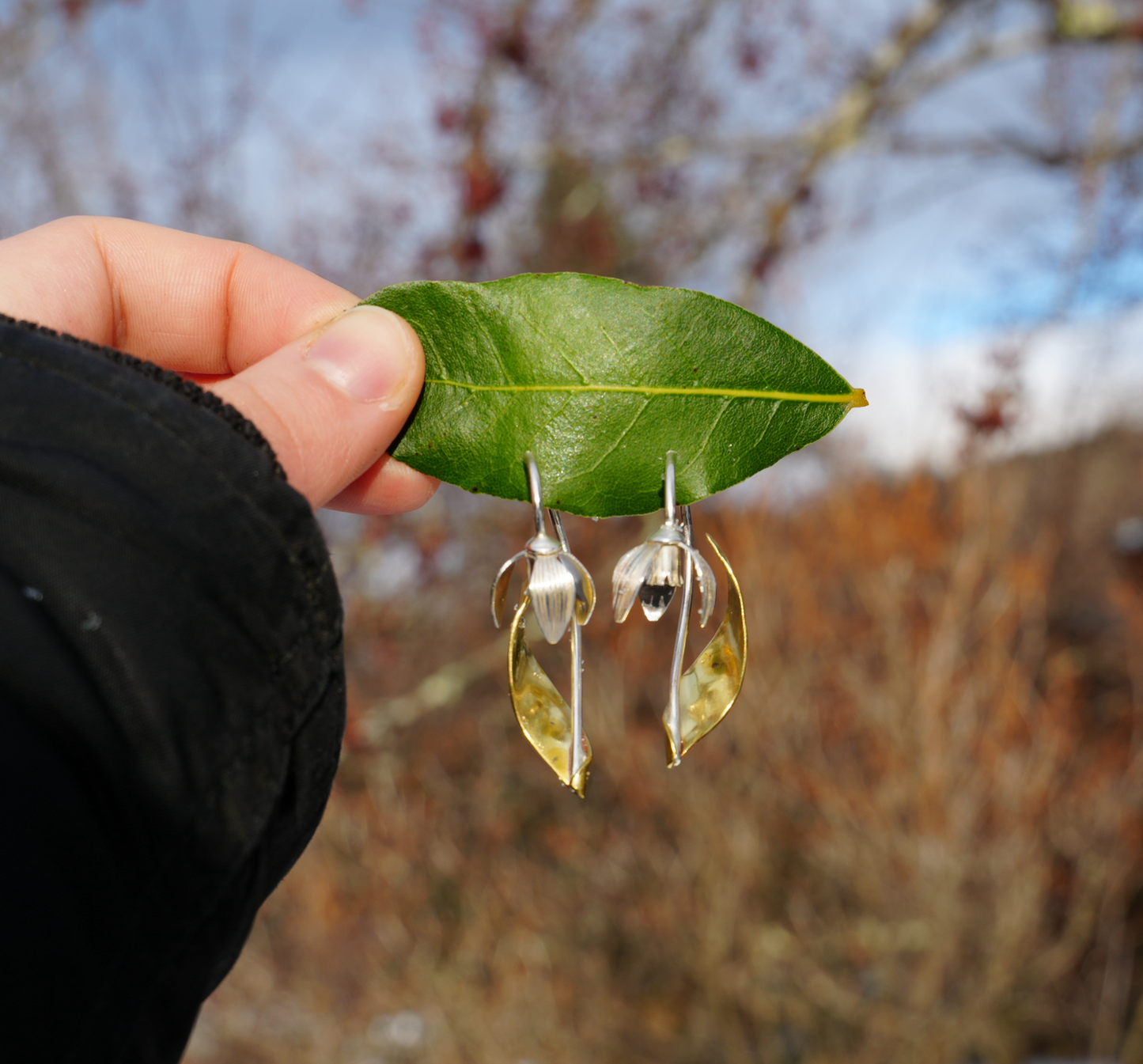 Blooming Snowdrop Earrings