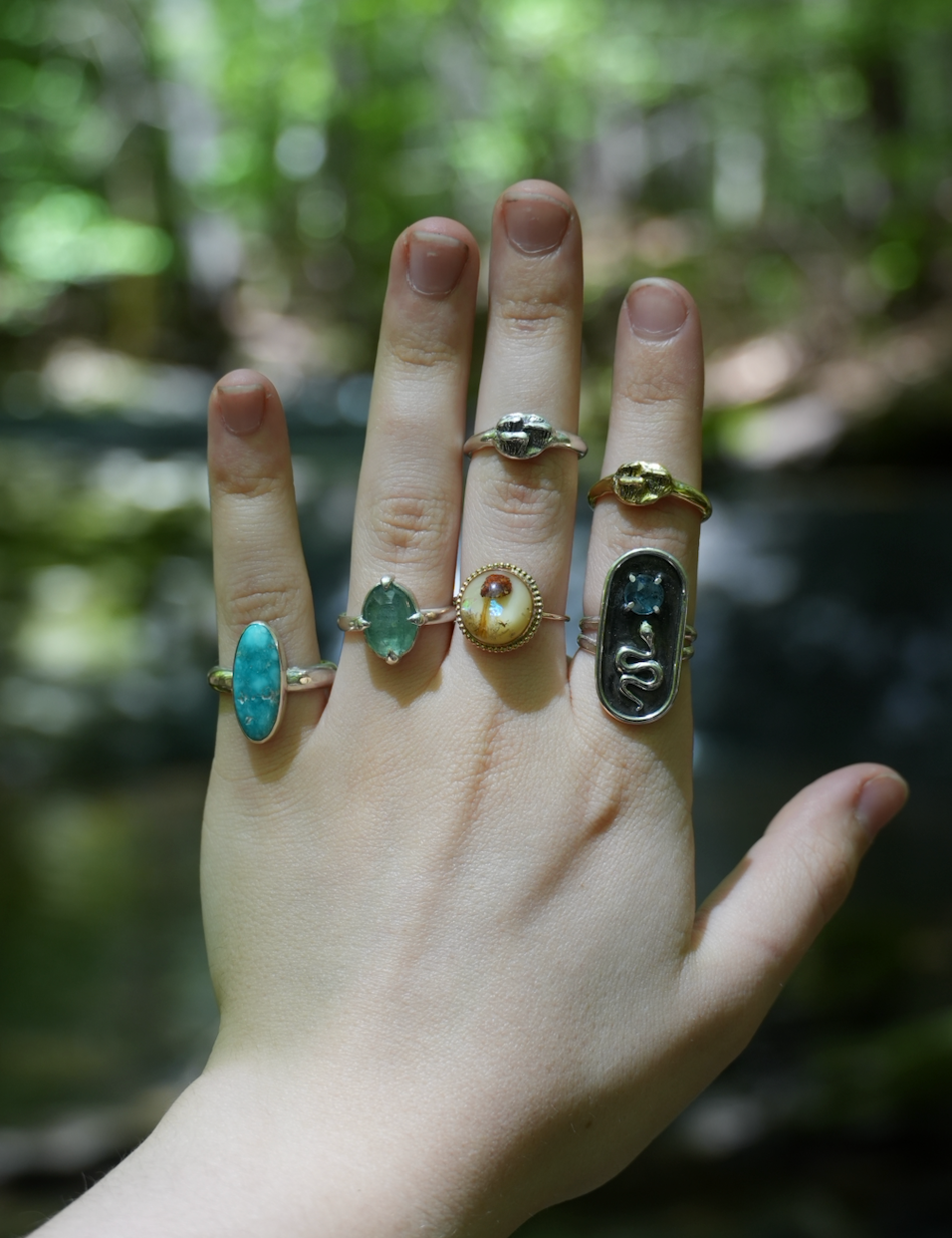 Turquoise River Ring | Size 7.5