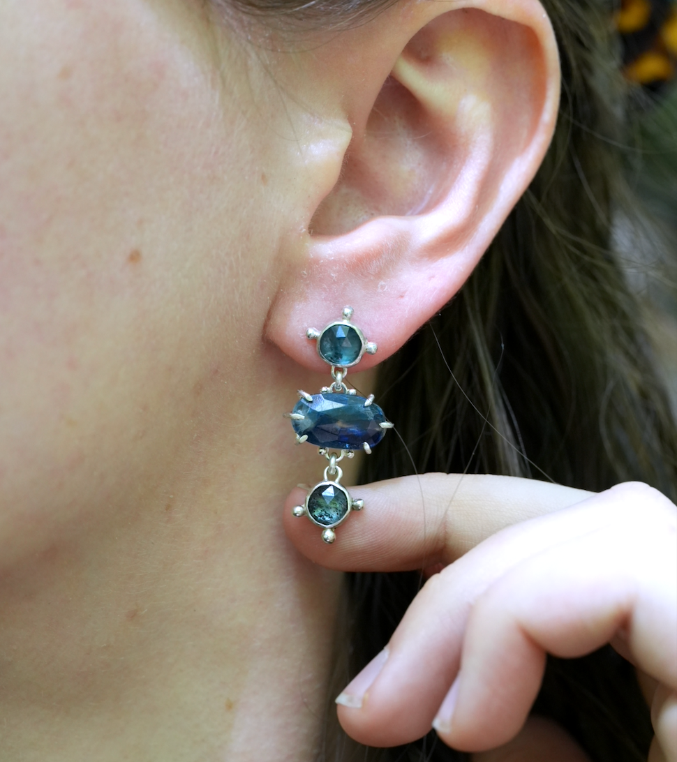 River Kyanite Studs