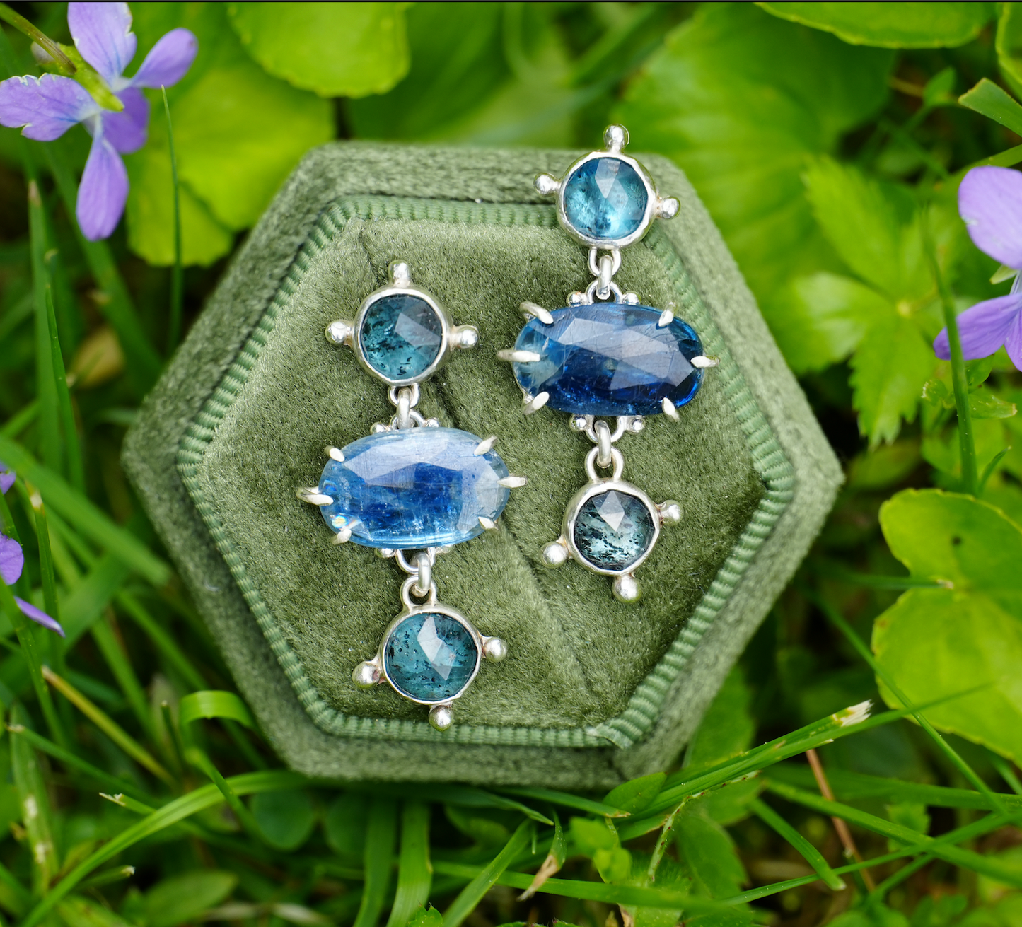 River Kyanite Studs