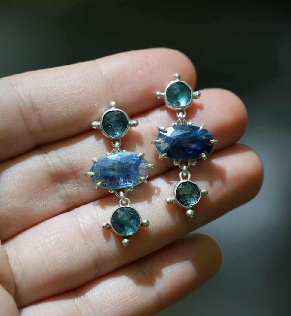 River Kyanite Studs