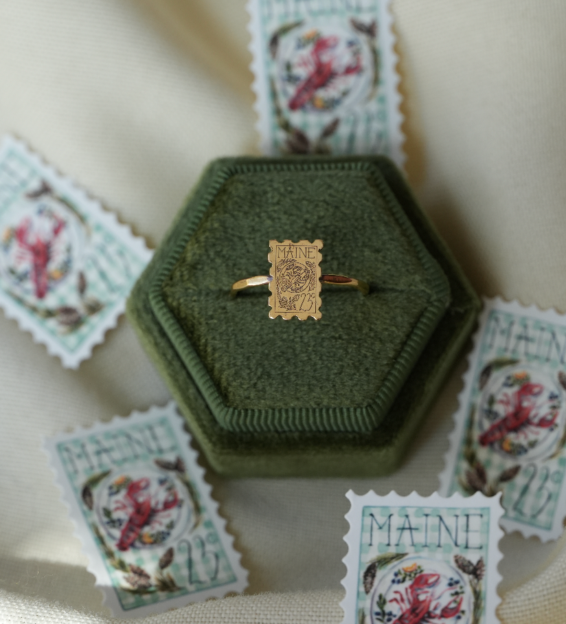 Mini Maine Stamp Ring | Pre-Order