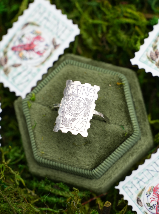Large Maine Stamp Ring | Pre-Order