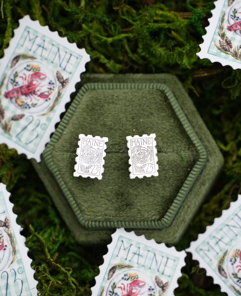 Maine Stamp Studs | Pre-Order