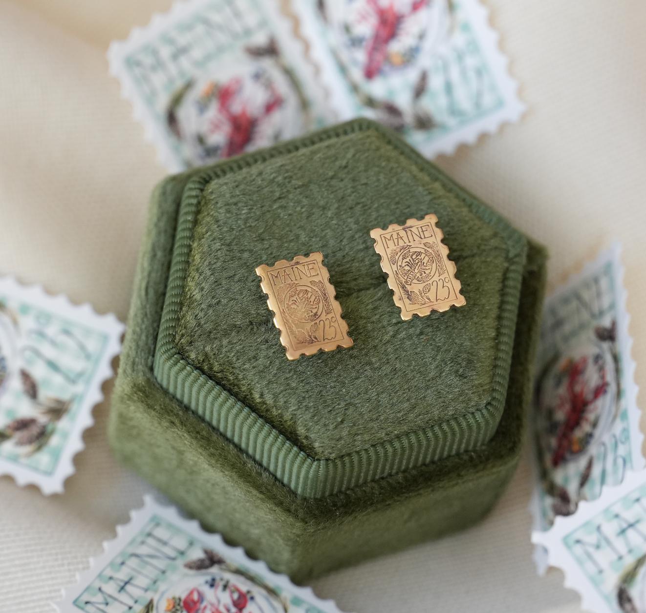 Maine Stamp Studs | Pre-Order