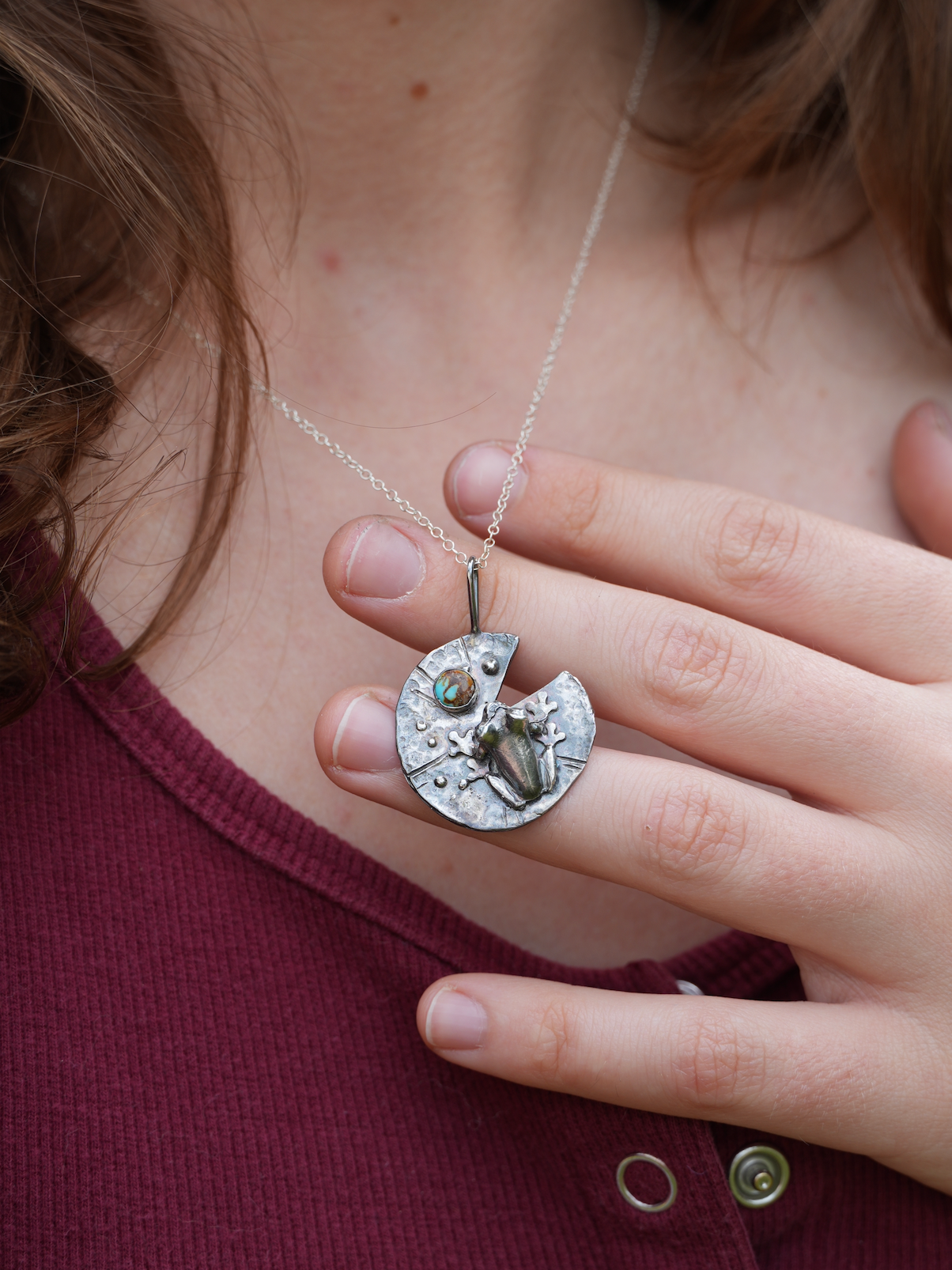 Lily Pad Pendant | Ready to Ship