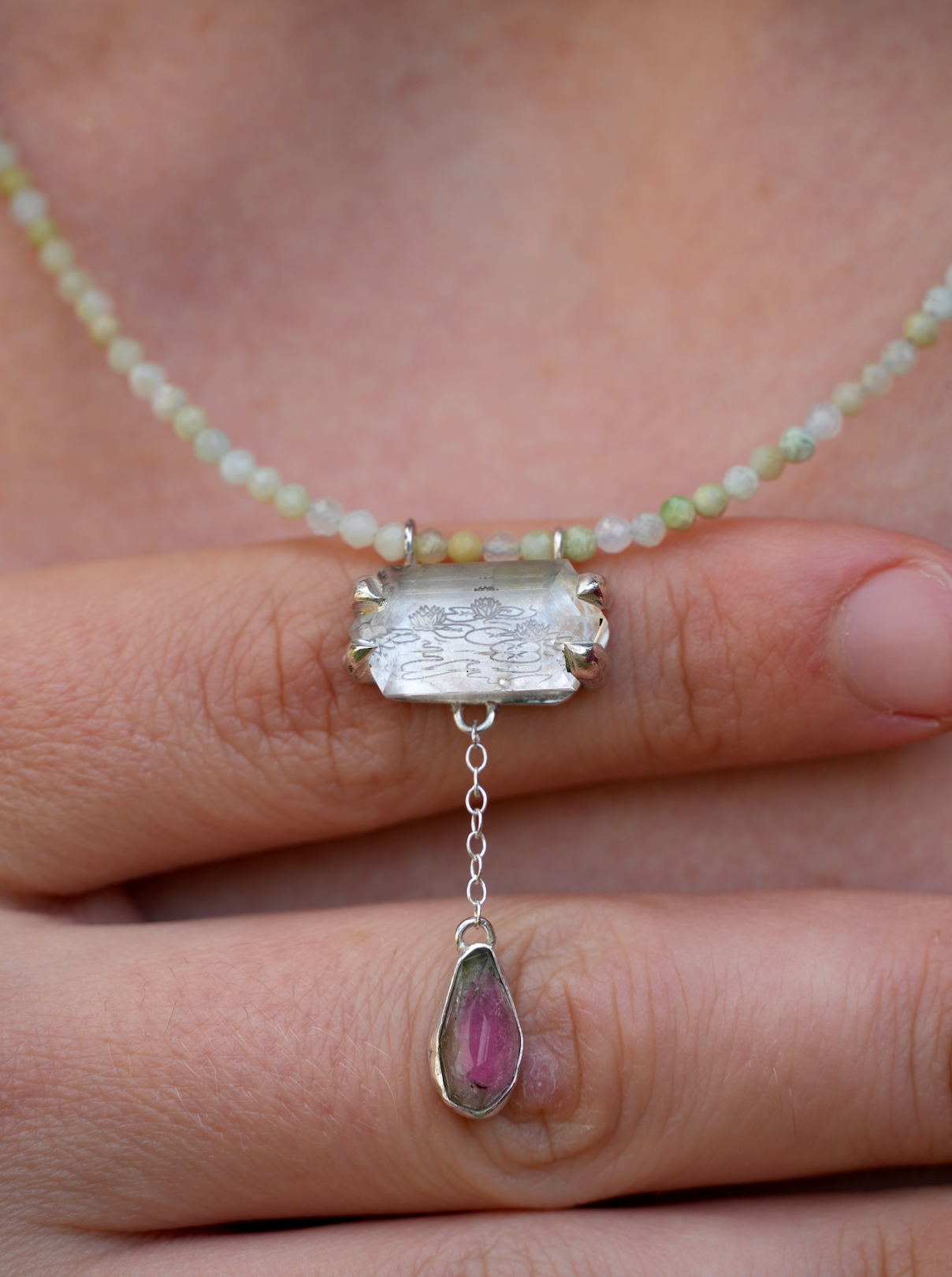 Water Lily Portal Necklace | Ready to Ship
