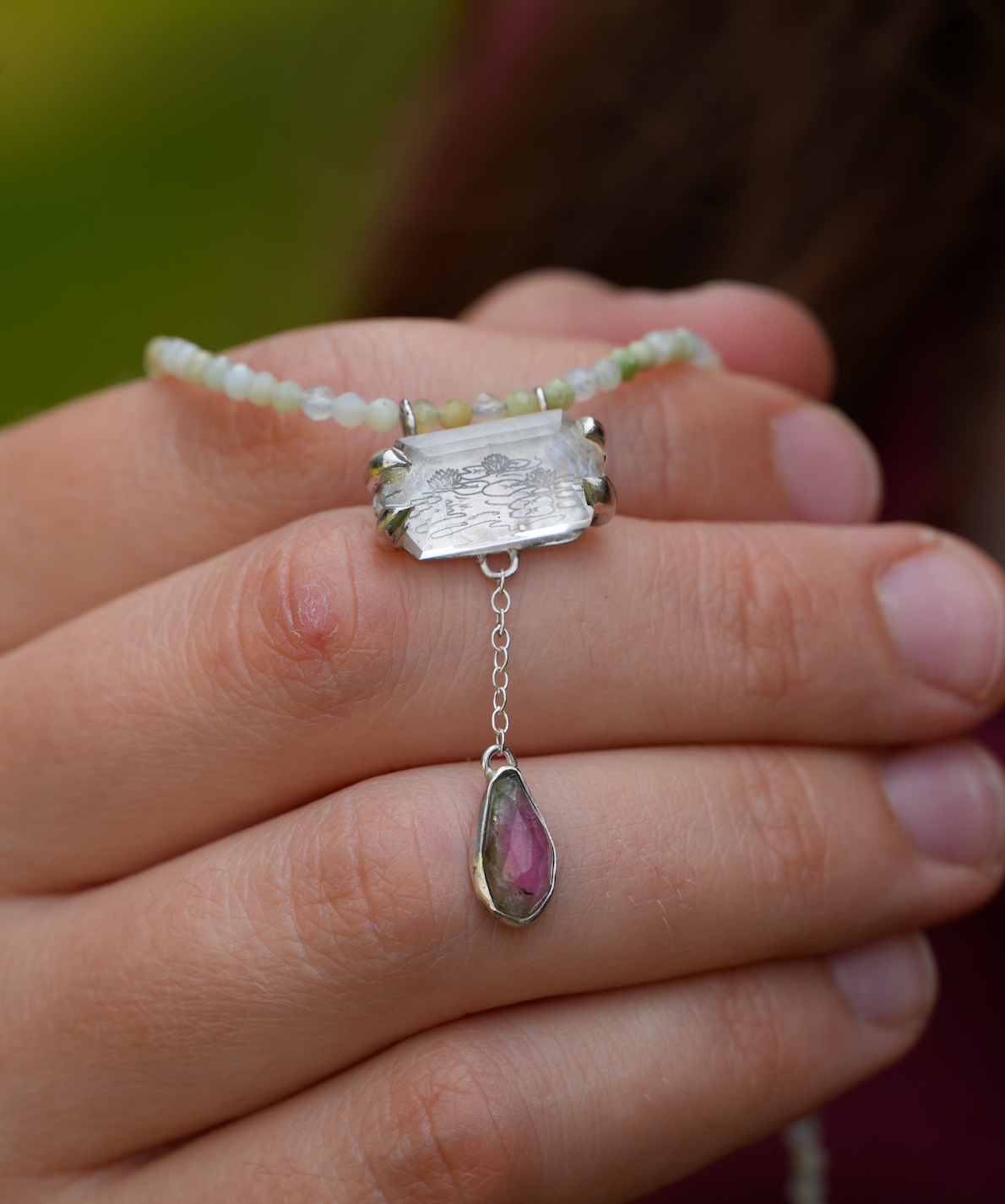 Water Lily Portal Necklace | Ready to Ship
