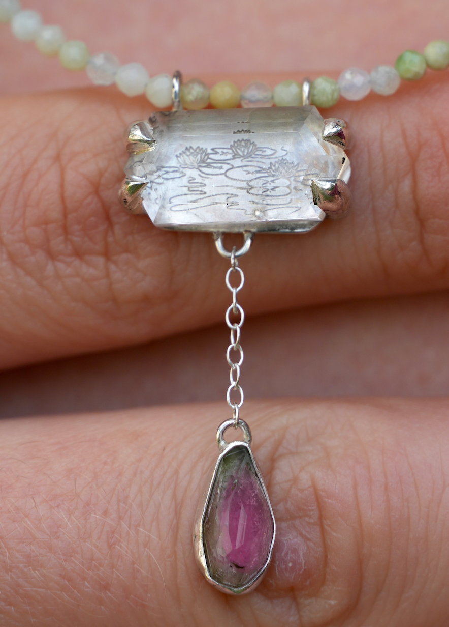 Water Lily Portal Necklace | Ready to Ship