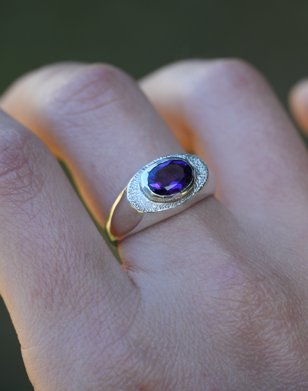 Equinox Amethyst Ring | Size 7.5