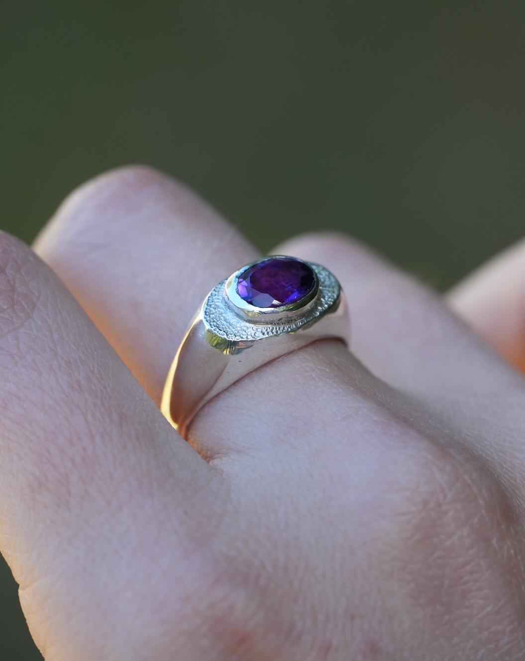 Equinox Amethyst Ring | Size 7.5