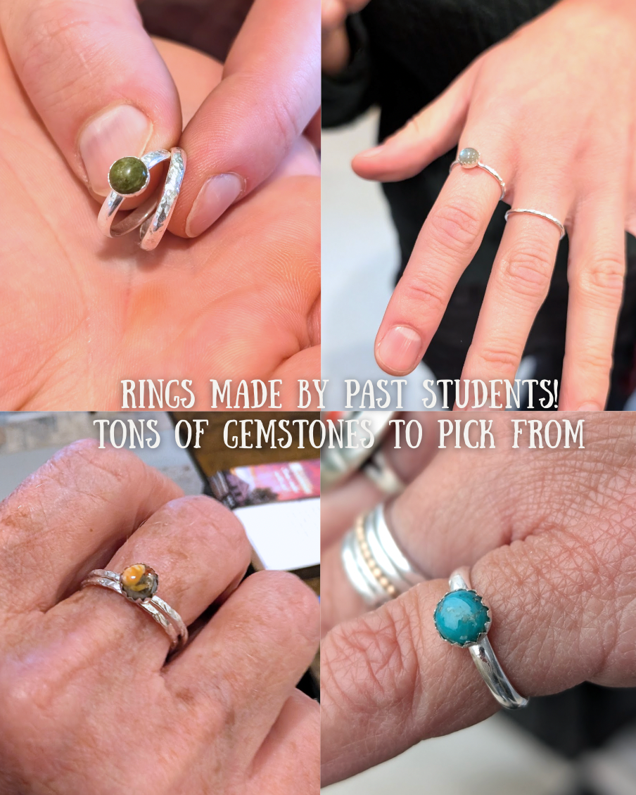 Silversmithing | Gemstone Stacking Rings