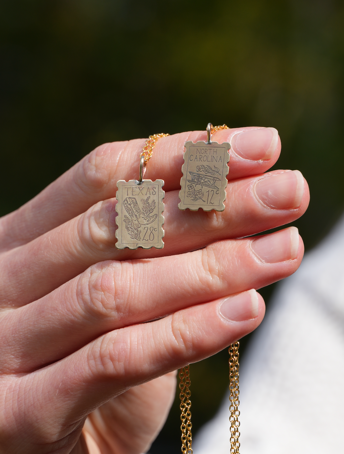 State Stamp Pendant | Made-To-Order