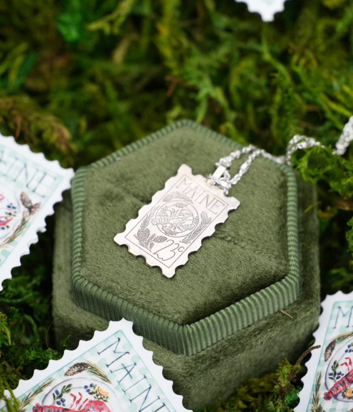 State Stamp Pendant | Made-To-Order