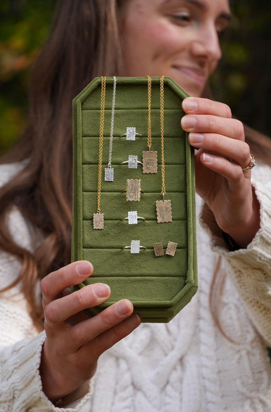 State Stamp Mini Pendant | Made-To-Order