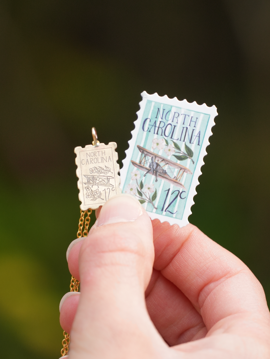 State Stamp Mini Pendant | Made-To-Order