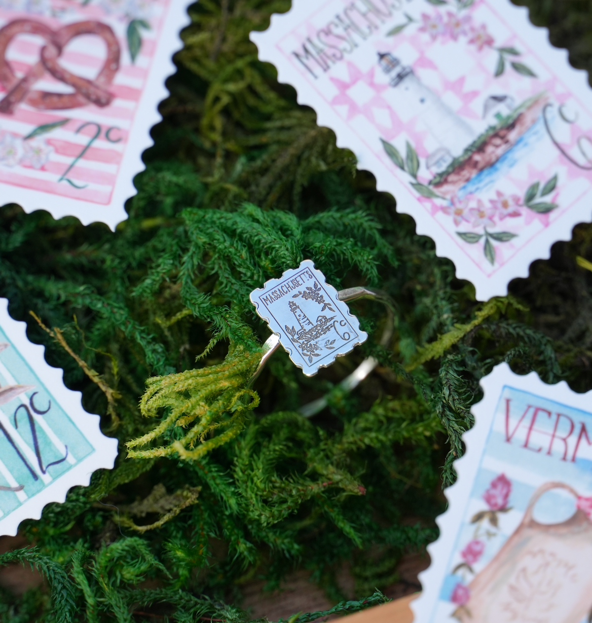 State Stamp Mini Ring | Made-To-Order