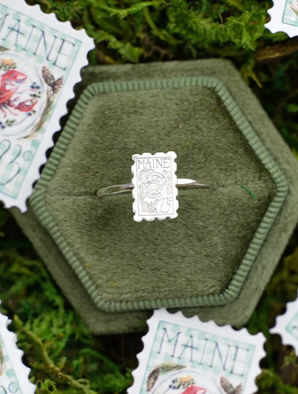 State Stamp Mini Ring | Made-To-Order