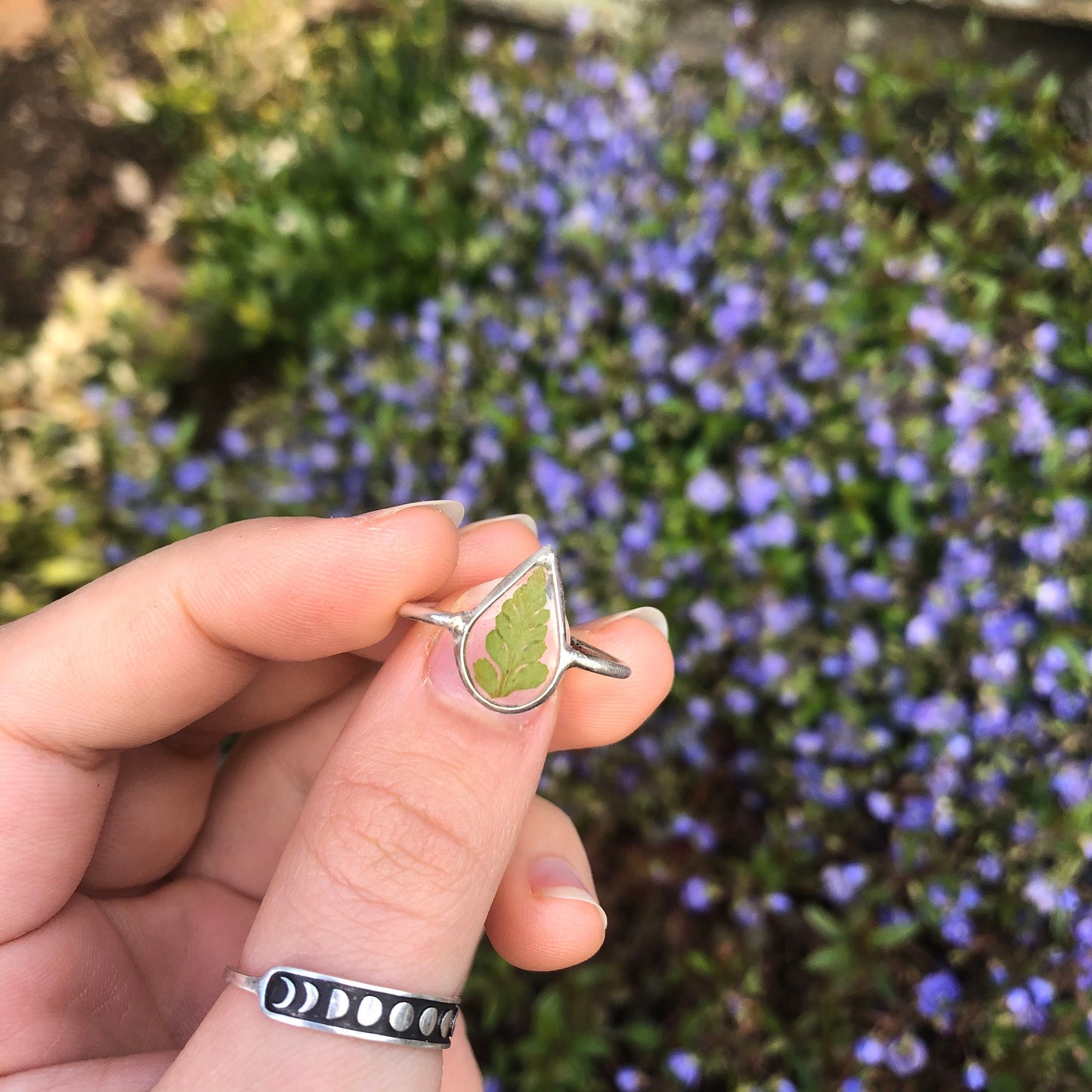 Sterling Silver Fern Ring