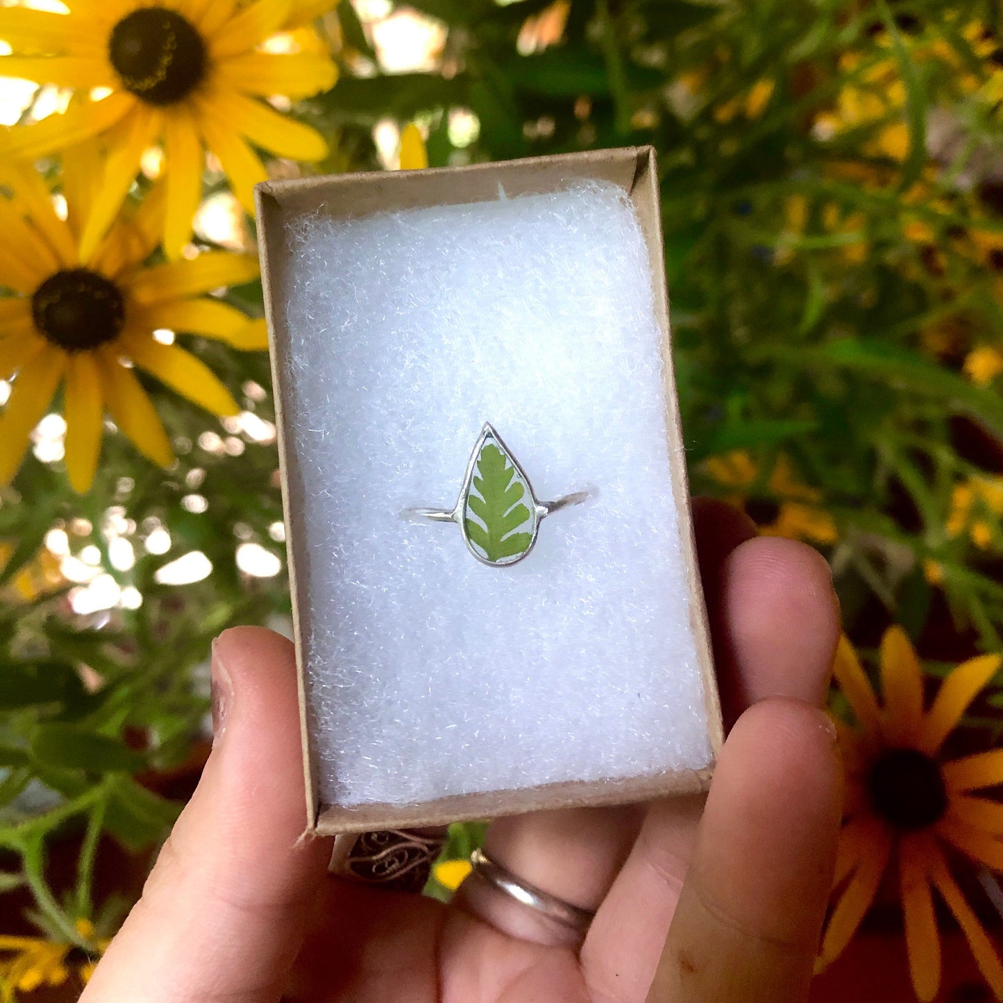 Sterling Silver Fern Ring