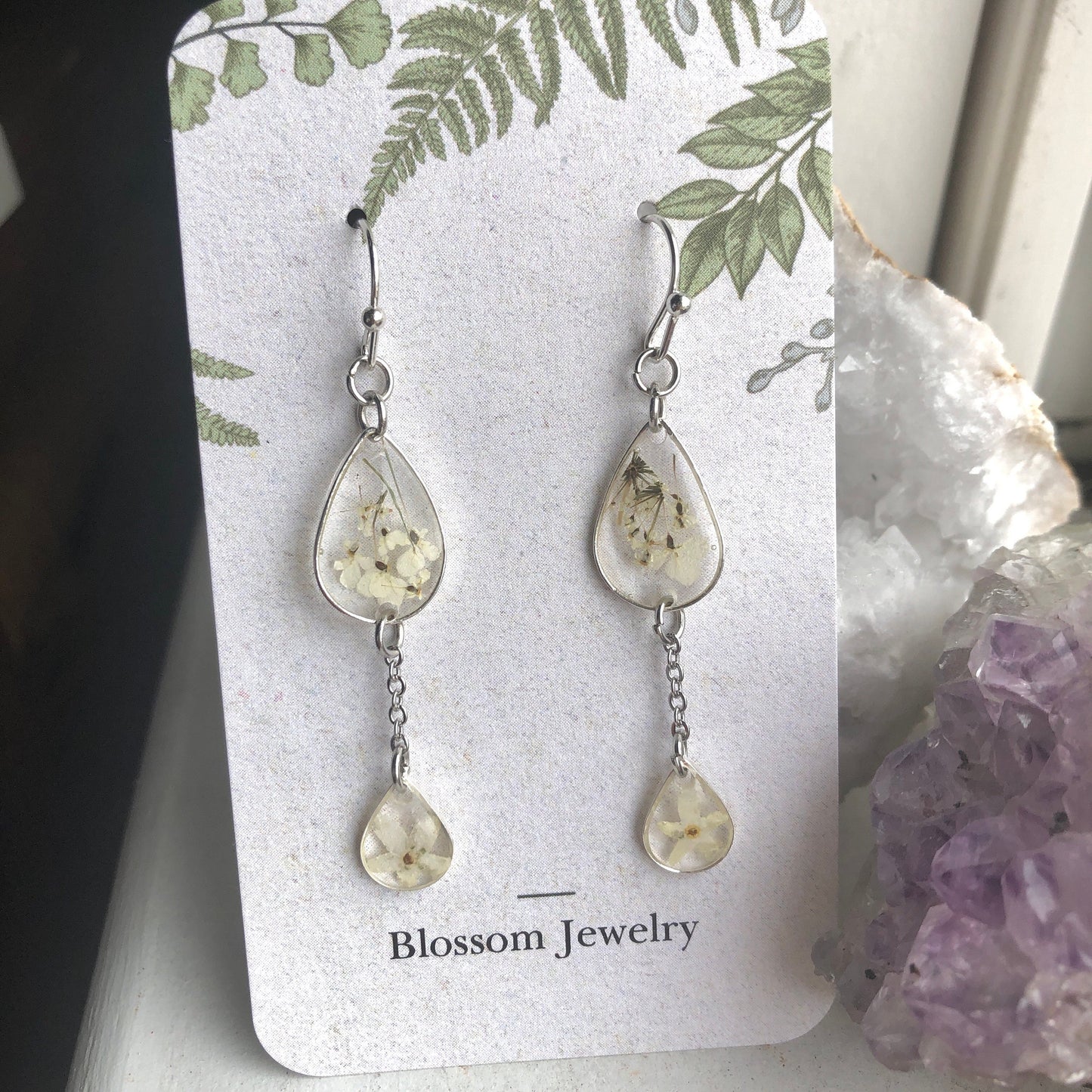 Lace Raindrop Earrings