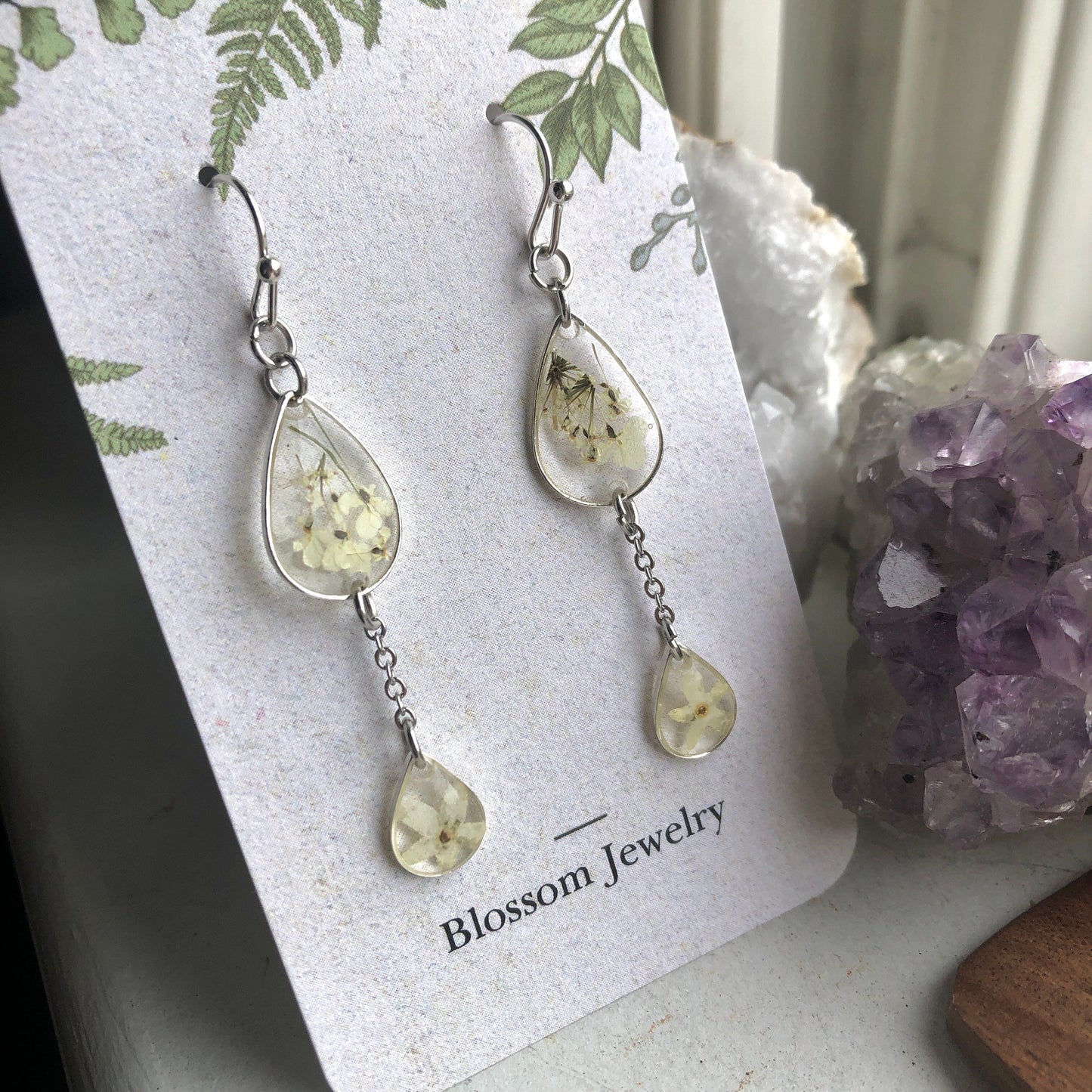 Lace Raindrop Earrings